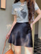 Satin Short Mini Skirts